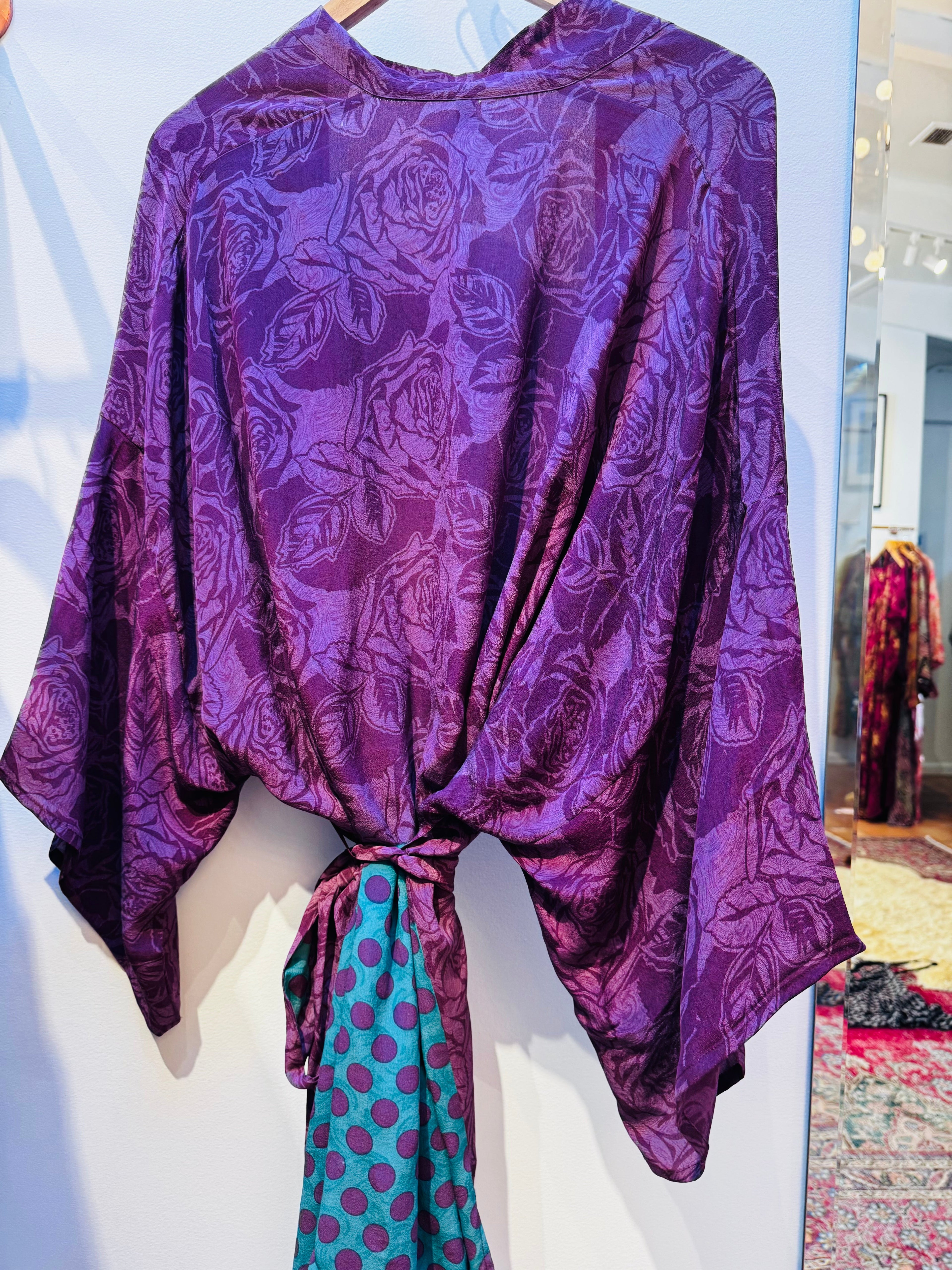 Kimono Wrap Dress - Shadow