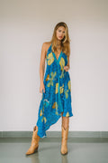 Sun Child Classic Silk Dress - Mystic