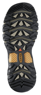 KEEN Targhee III Mid Waterproof Hiking Boots for Men - Black Olive/Golden Brown - 9W