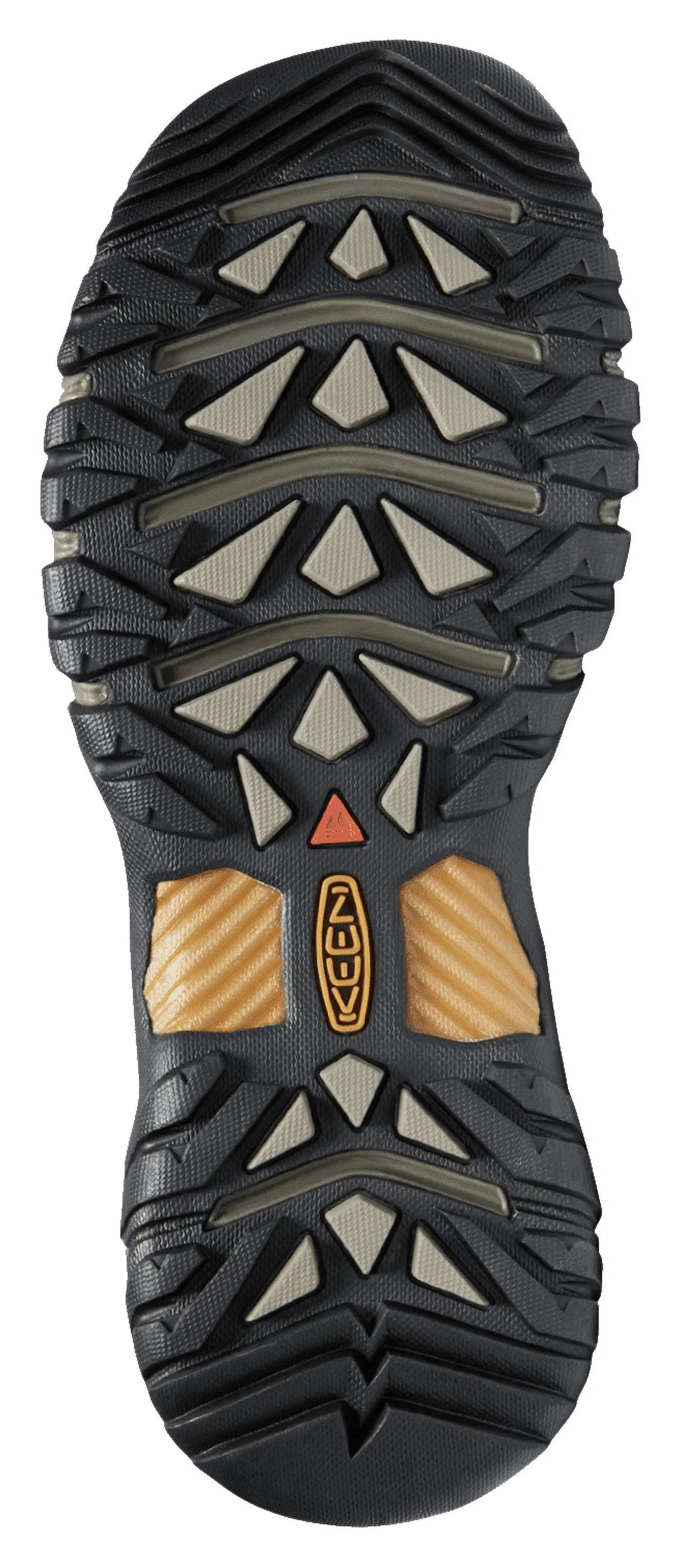 KEEN Targhee III Mid Waterproof Hiking Boots for Men - Black Olive/Golden Brown - 9W