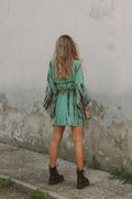 Kimono Wrap Dress - Foxxi