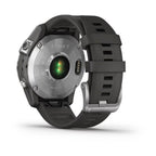 Garmin fenix 7 47mm Multisport GPS Smartwatch, Silver with Graphite Band