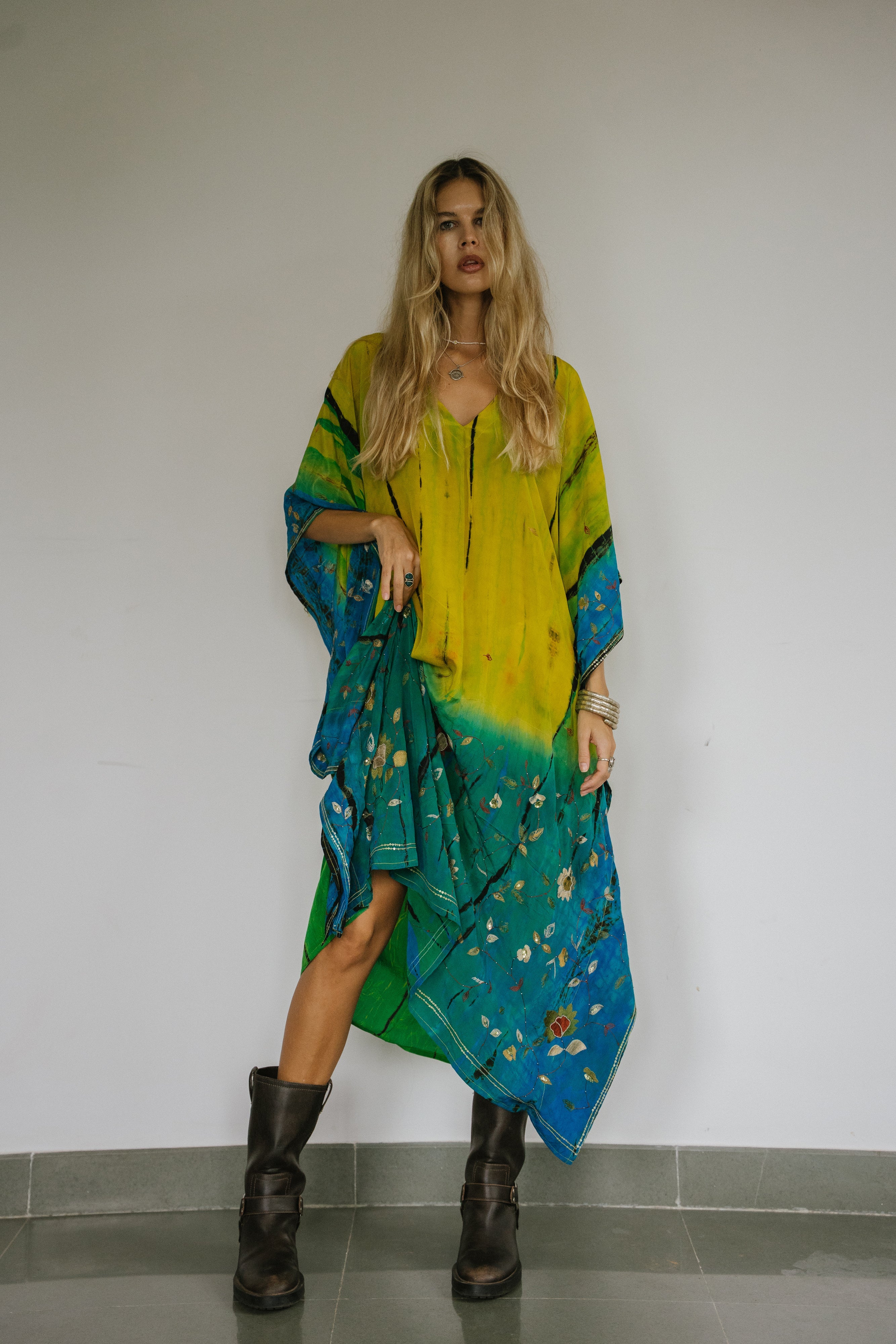 Long Caftan - Raffia