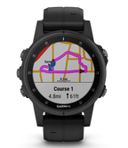Garmin Fenix 5S Plus Sapphire Smart Watch, Black with Black Band