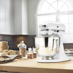 KitchenAid Artisan Series 5-Quart Tilt-Head Stand Mixer, White, KSM150PS