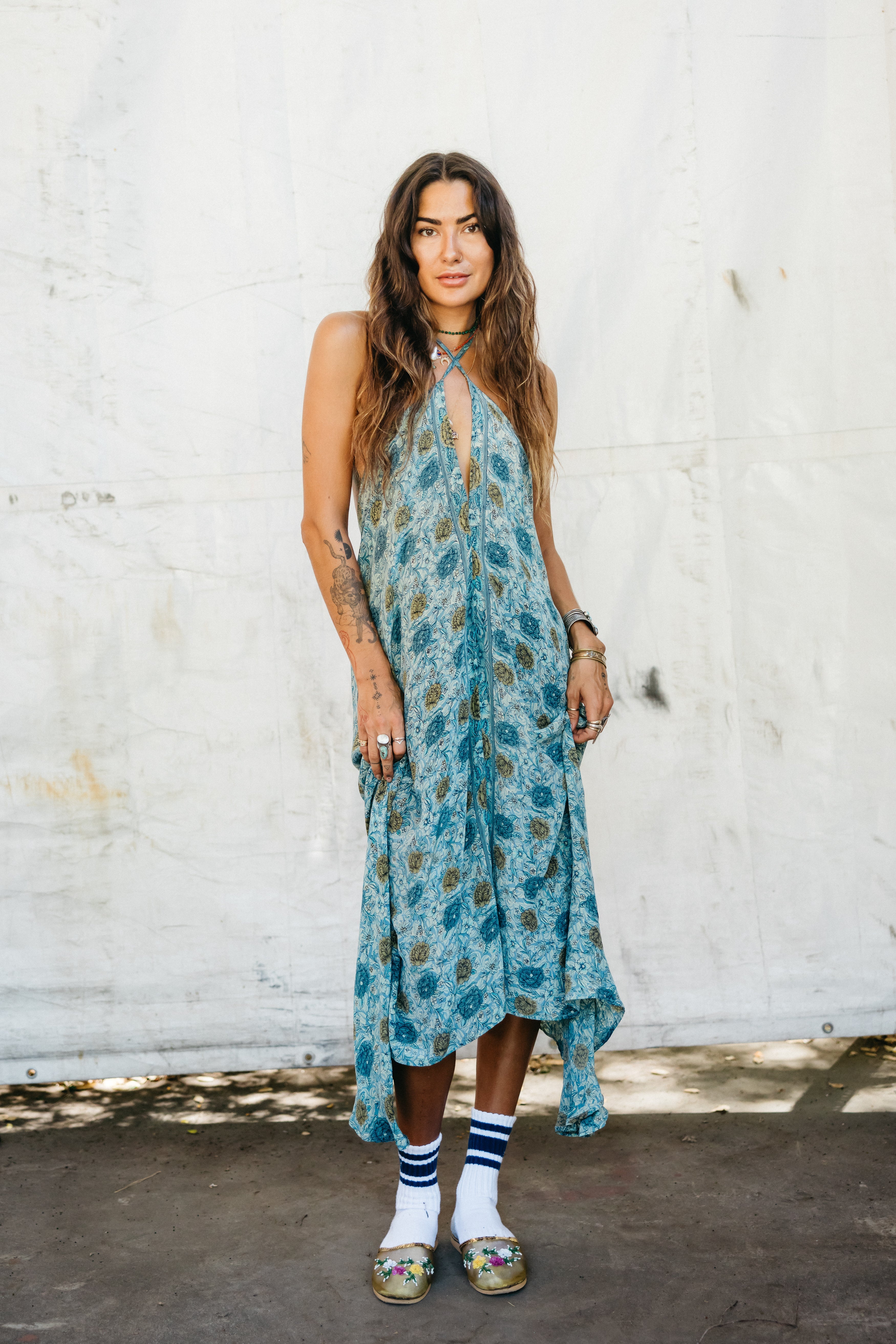 Sun Child Classic Silk Dress - Crush