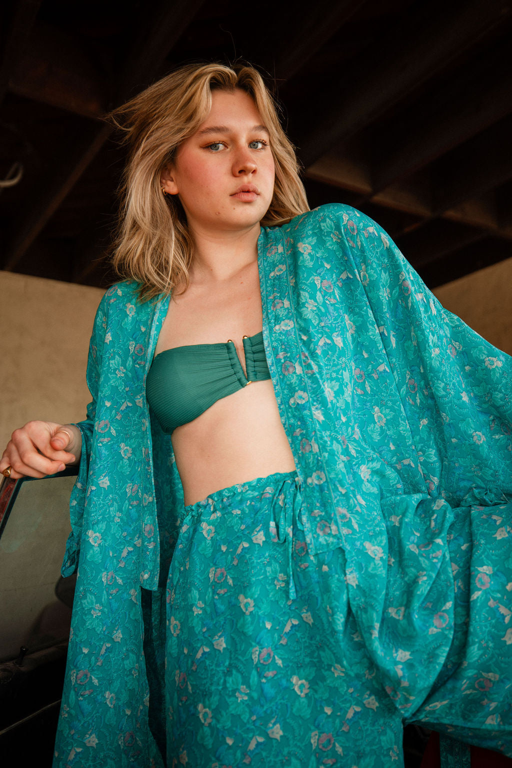 Kimono Wrap Dress - Cove