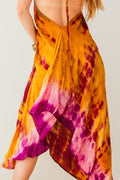 Sun Child Classic Silk Dress - Cherry