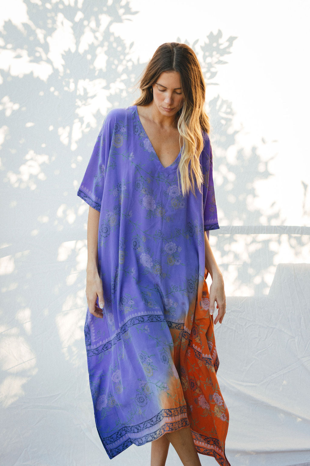 Long Caftan - Snowy