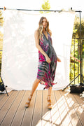 Sun Child Classic Silk Dress - Sunset