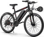 TotGuard 27.5" Electric Bike for Adults 500W Ebike, Adult Electric Bicycles Electric Mountain Bike with 48V 10Ah Removable Lithium Battery,Shimano 21S Gears,Lockable Suspension Fork