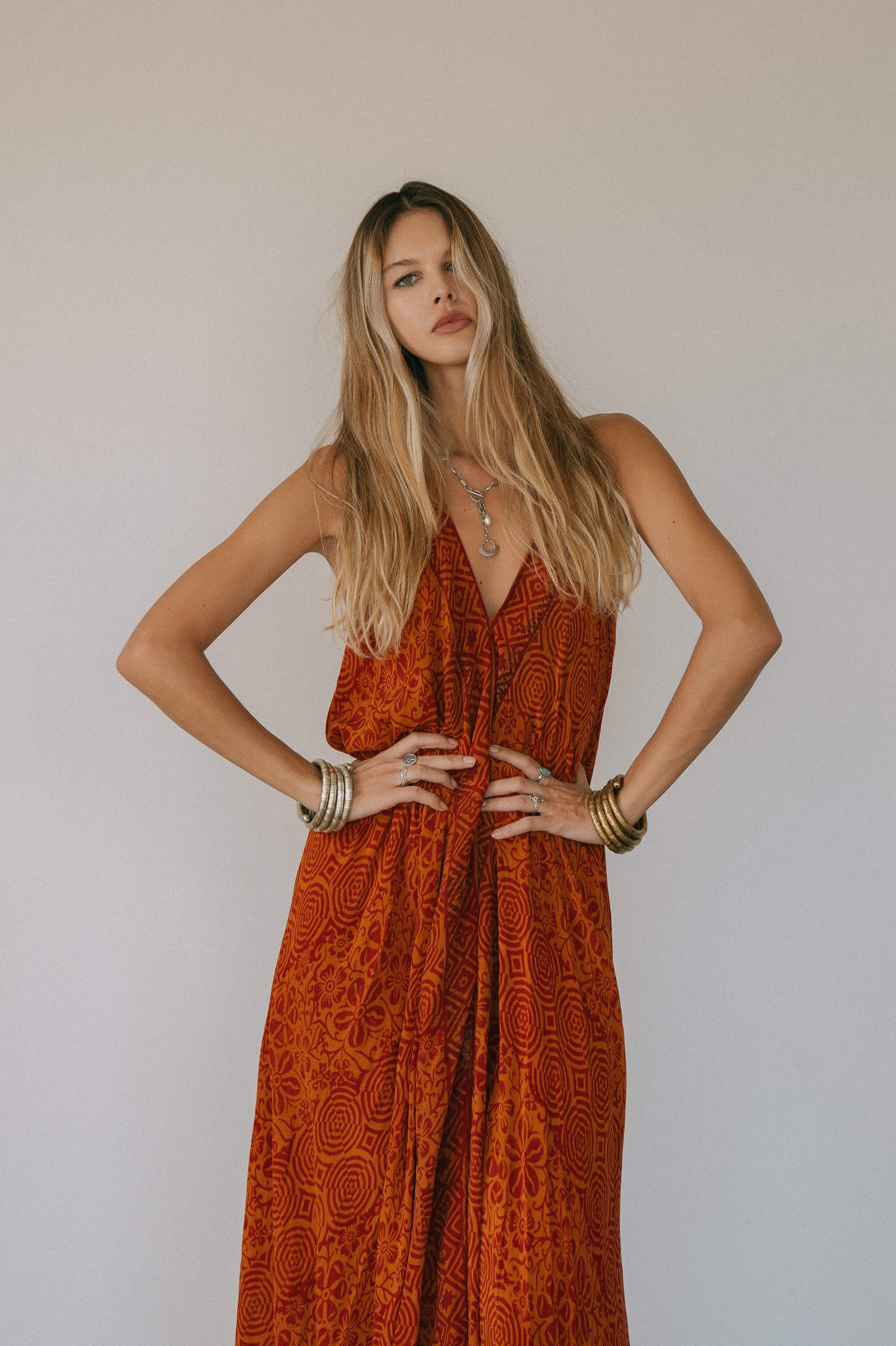 Sun Child Classic Silk Dress - Ayano