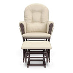 Storkcraft Glider Ottoman Espresso Beige