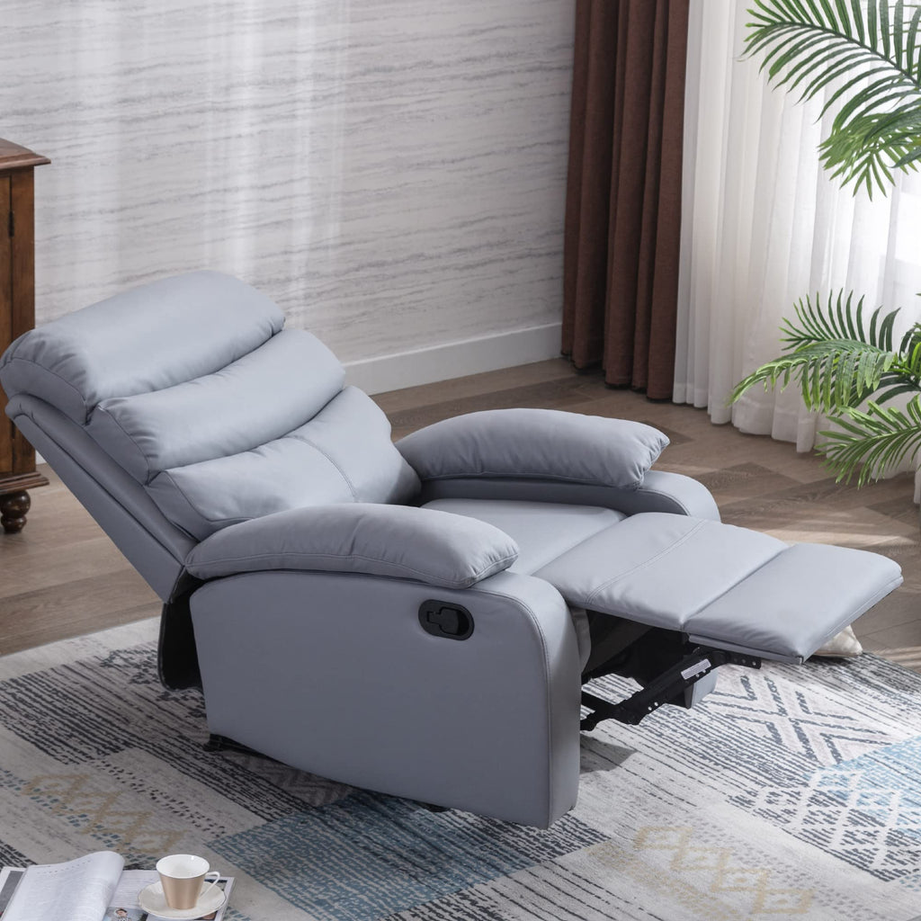 hzlagm Recliner Microfiber Technology Overstuffed