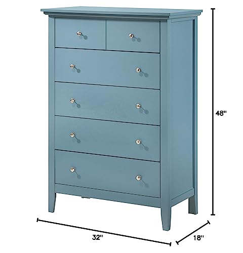 Glory Furniture Hammond Blue Chest