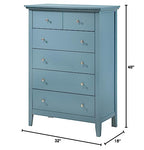 Glory Furniture Hammond Blue Chest