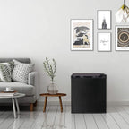 Antarctic Star Compact Chest Upright Freezer Single Door Reversible Stainless Steel Door, Compact Adjustable Removable Shelves for Home Office, 1.1 cu.Black