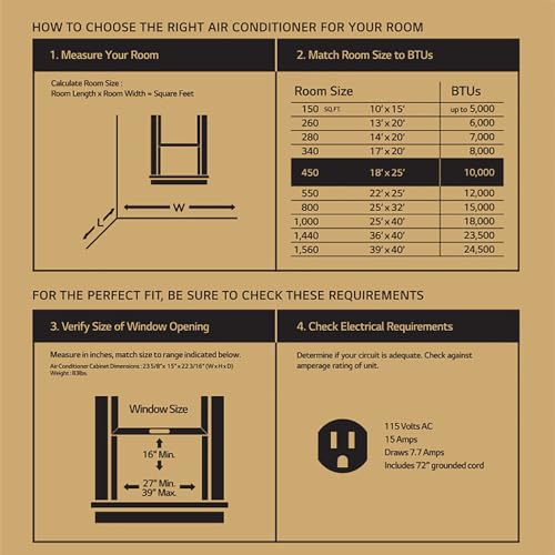LG LW1016ER Window Mounted Conditioner Control
