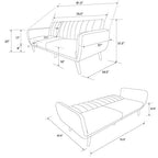 Novogratz Brittany Futon Convertible Leather