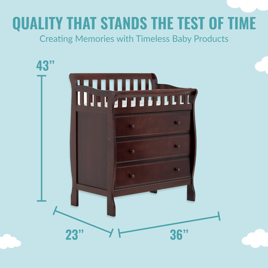 Dream Me Changing Dresser Espresso