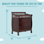 Dream Me Changing Dresser Espresso