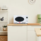 Nostalgia Retro Microwave for Countertop 0.9 cu ft Vintage Microwave, White