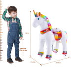 WondeRides Rainbow Unicorn Mechanical Walking