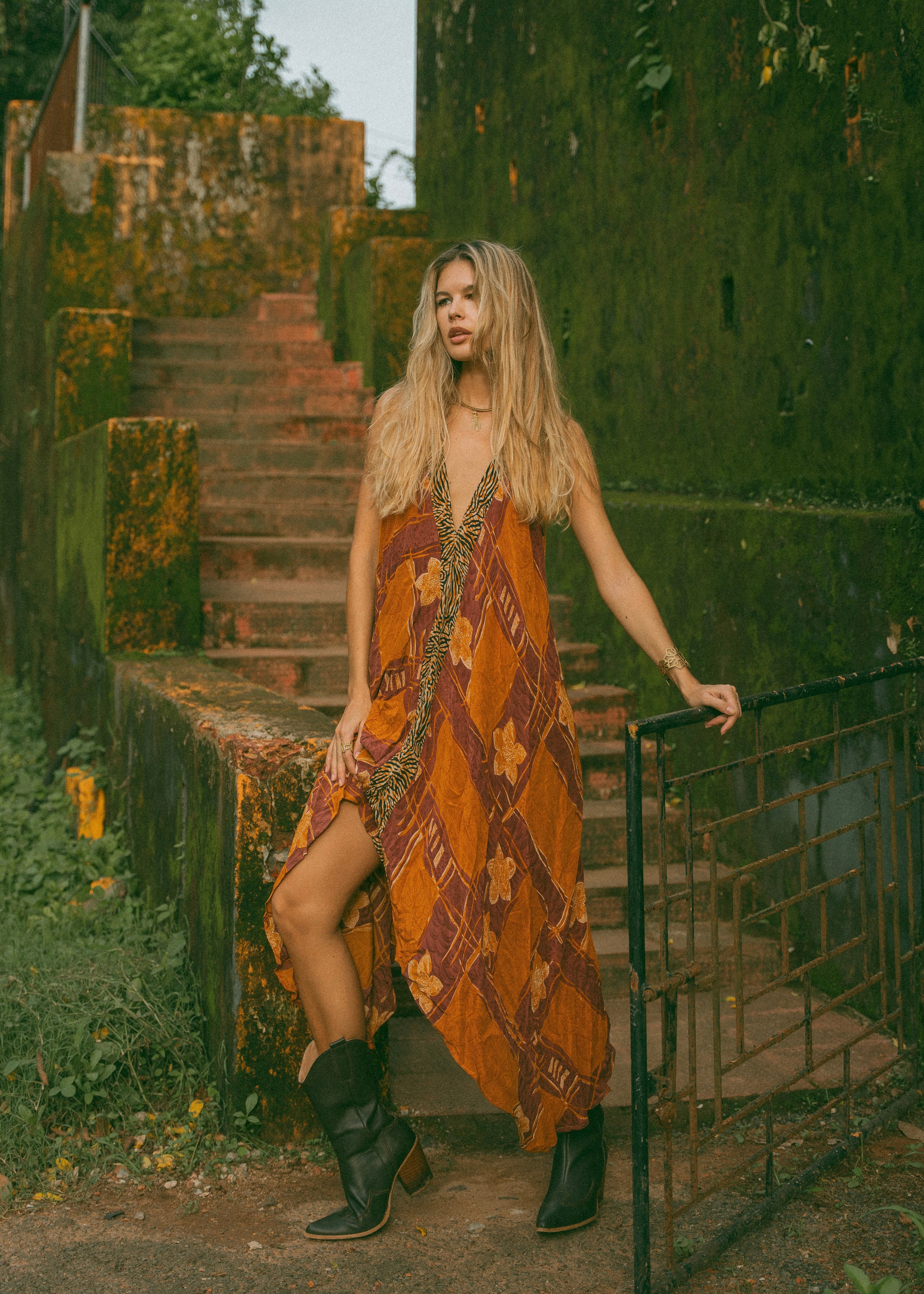Sun Child Classic Silk Dress - Tiara