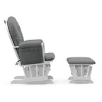 Storkcraft Custom Glider Ottoman White