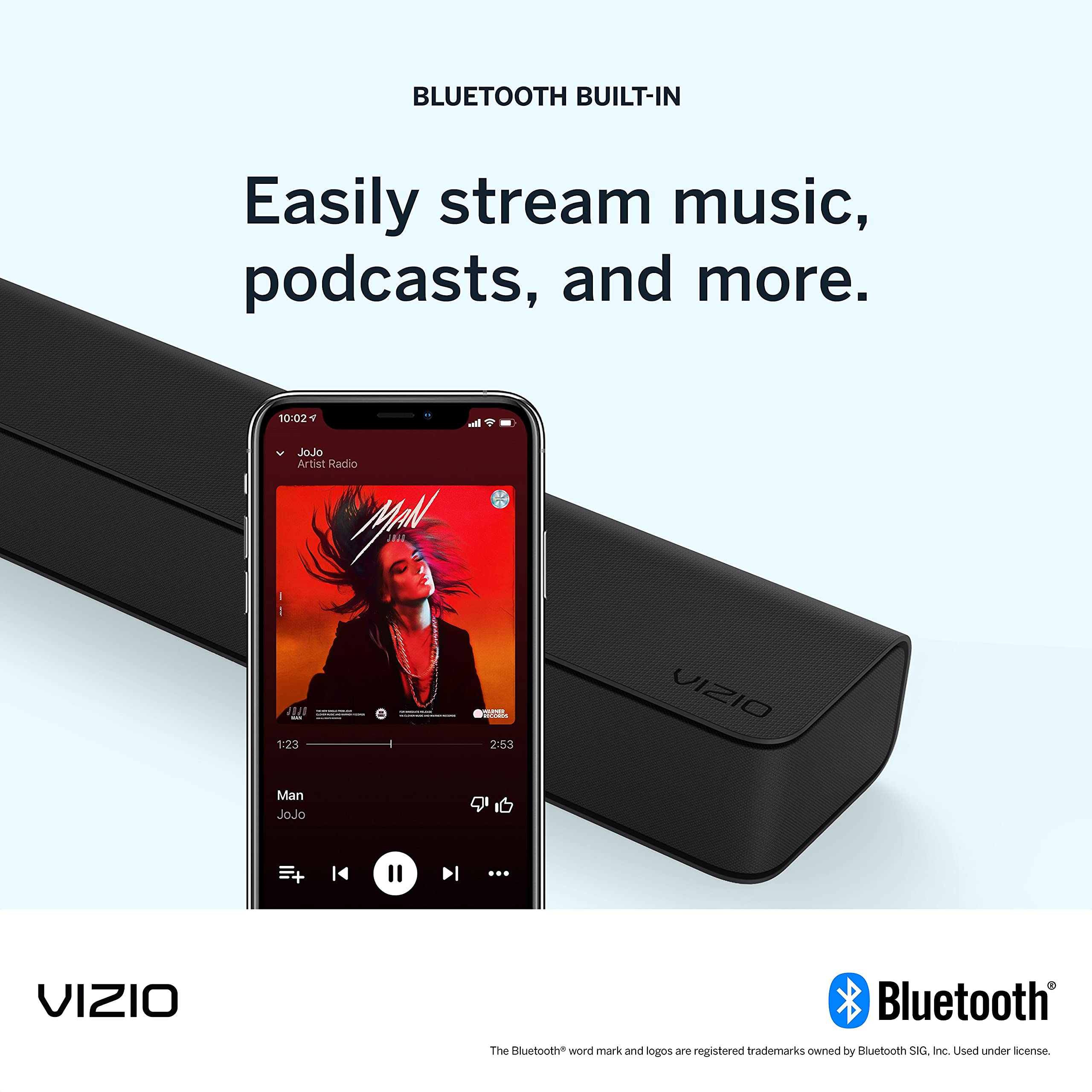 VIZIO Bluetooth Subwoofer Assistant Compatible