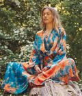 Kimono Wrap Dress - One of a Kind - Firenze