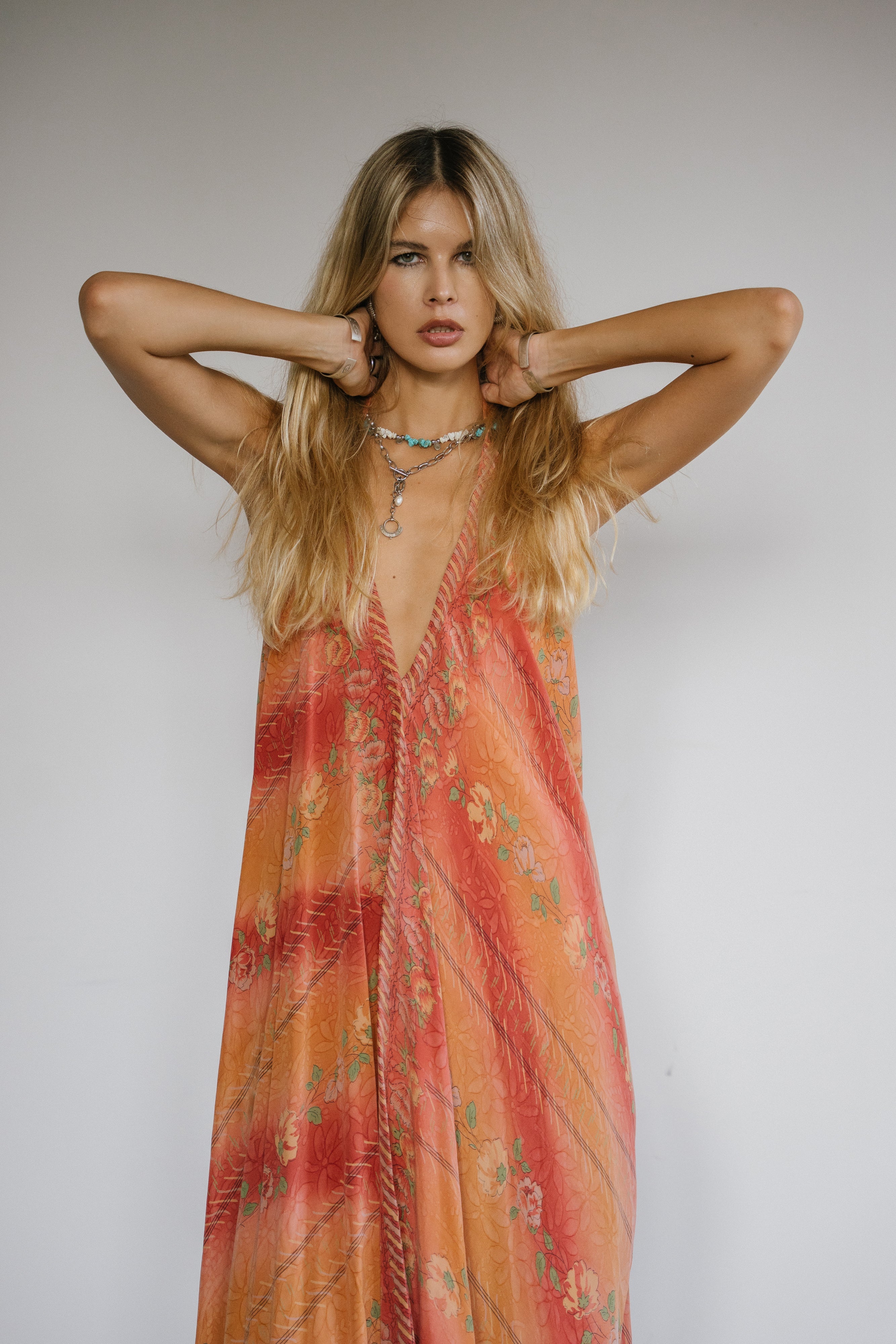Sun Child Classic Silk Dress - Motley