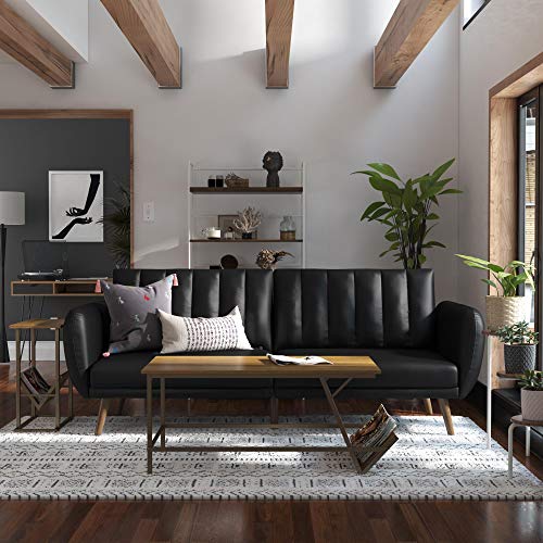 Novogratz Brittany Futon Convertible Leather