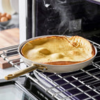 GreenPan Reserve Ceramic Nonstick 10-Piece Cookware Set | Taupe with Gold-Tone Handles