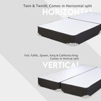 Continental Sleep, 8" Split wood Box Spring/Foundation for Mattress, Queen