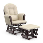 Storkcraft Glider Ottoman Espresso Beige