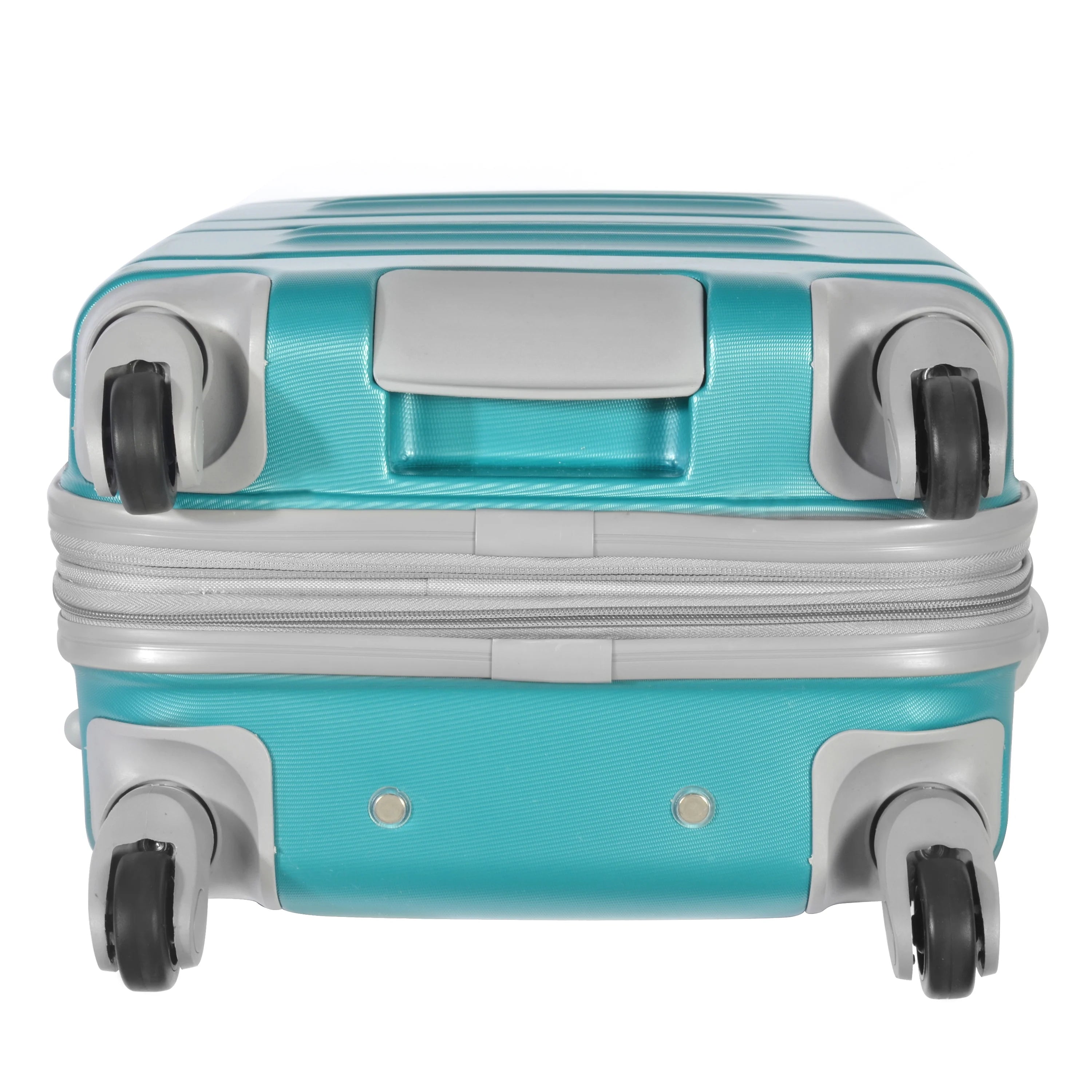 Olympia U.S.A. Denmark 3-Piece Expandable Hardcase Luggage Set with Spinner Wheels, Teal