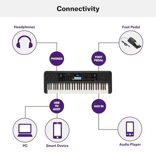 PSR E383 Sensitive Portable Keyboard Beginners