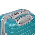 Olympia U.S.A. Denmark 3-Piece Expandable Hardcase Luggage Set with Spinner Wheels, Teal