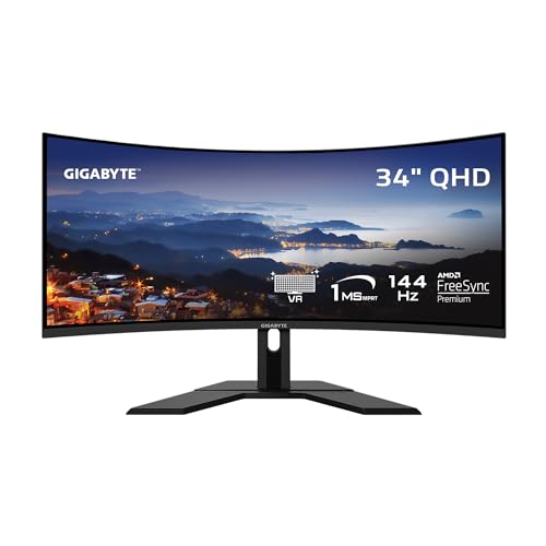 GIGABYTE G34WQC Ultra Wide Response FreeSync