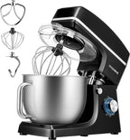 SPECSTAR 7.5 Quart Stand Mixer, 660W 6-Speed Tilt-Head Kitchen Electric Food Mixer with Beater, Dough Hook, Wire Whip, and Egg Separator, Black