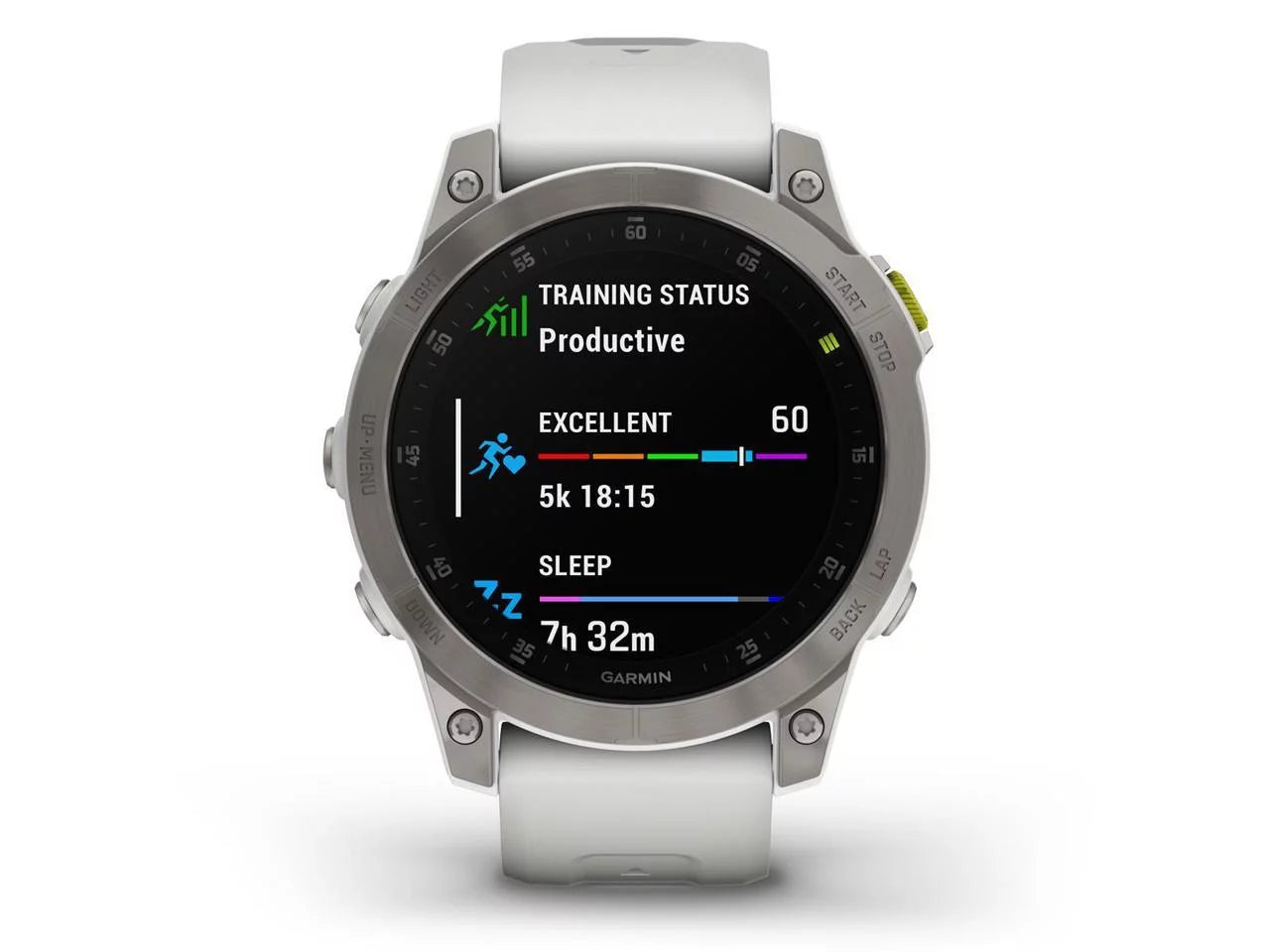Garmin Epix Gen 2 Sapphire 47mm GPS Smartwatch, White Titanium #010-02582-20