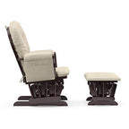Storkcraft Glider Ottoman Espresso Beige