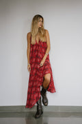 Sun Child Classic Silk Dress - Firecracker