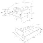 Novogratz Brittany Futon Convertible Leather