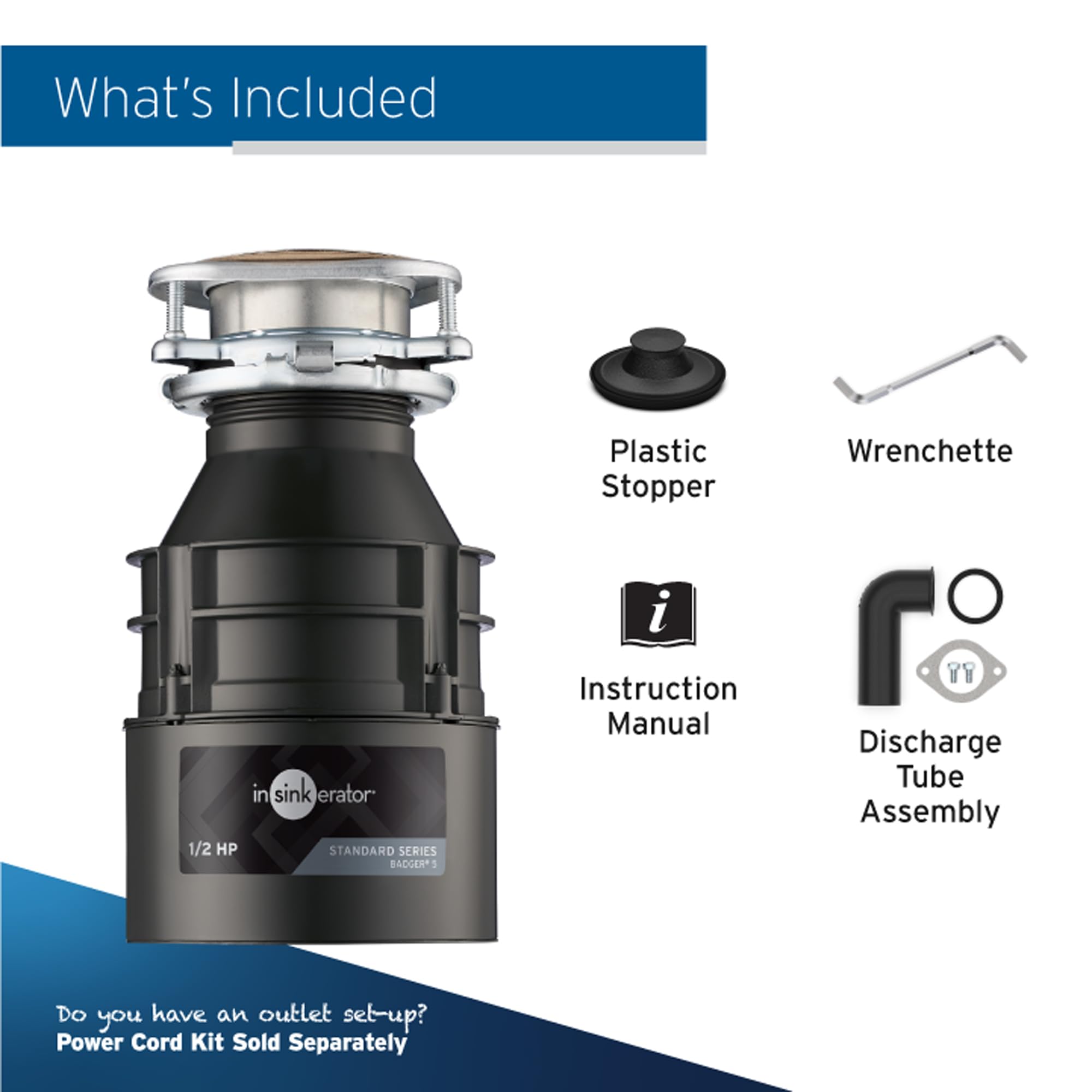 InSinkErator Garbage Disposal Badger Continuous