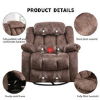 INZOY Recliner Vibration Vibrating Overstuffed