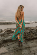 Sun Child Classic Silk Dress - Agave