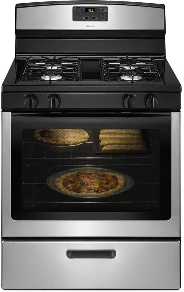 Amana 30 Stainless Steel Gas Range With Easy Touch Electronic Controls