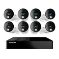 Night Owl BTD2818LSA BTD2 Series Bluetooth 8 Channel 1080p DVR & 8 x 1080p Light Cameras with Audio